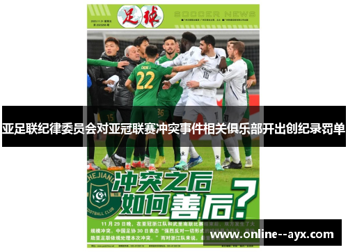 亚足联纪律委员会对亚冠联赛冲突事件相关俱乐部开出创纪录罚单